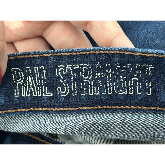 Madewell Jeans Size 29 Low Rise Dark Wash Rail Straight Preppy Officecore READ - Picture 6 of 9